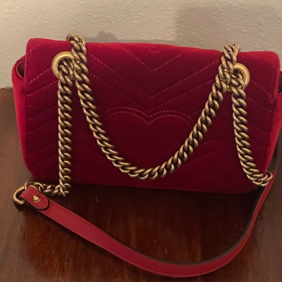 Gucci Marmont Red Crossbody Bag - Picture 3 of 9